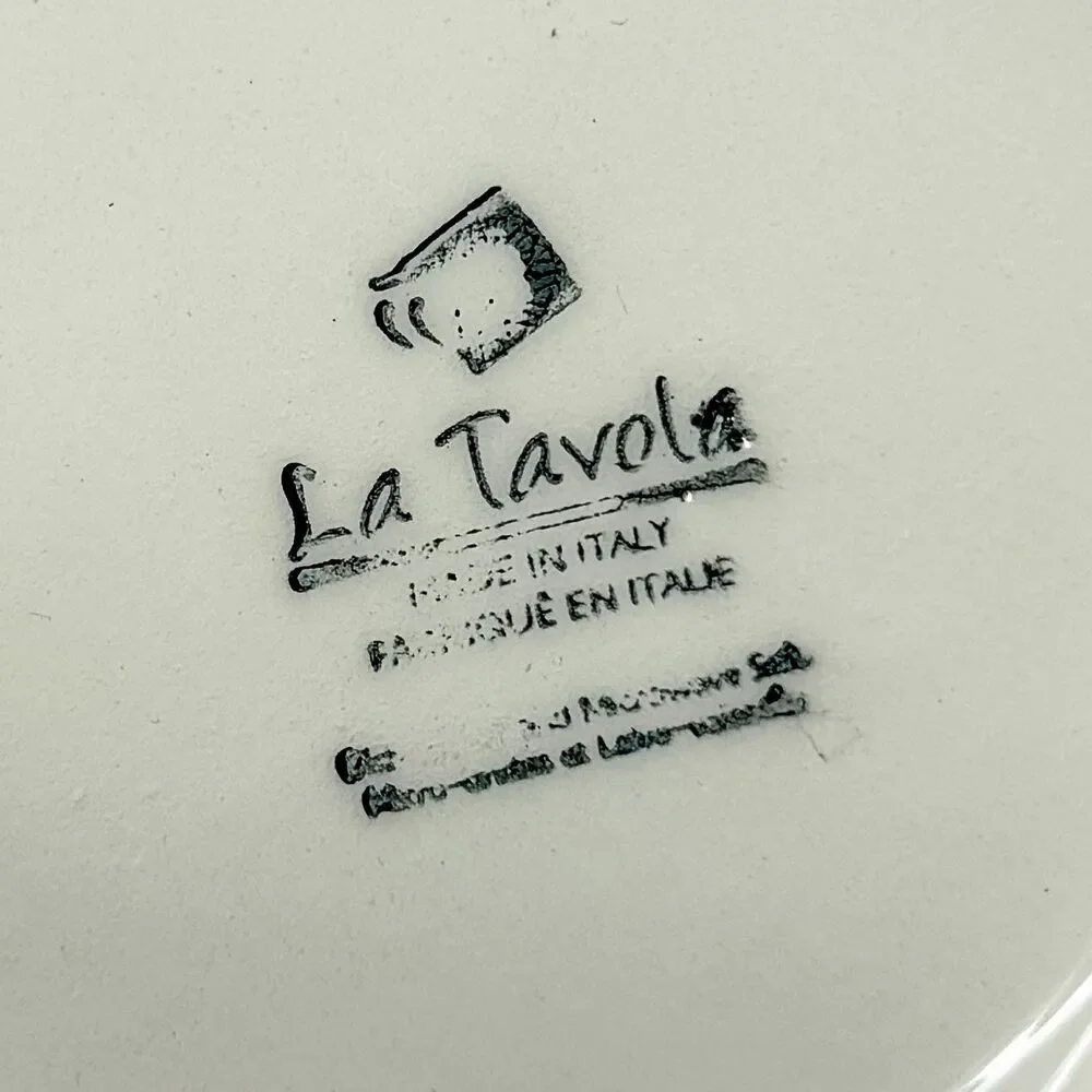 La Tavola Italy Handpainted Ceramic Lemon Spoon Rest Rustic Tuscan New